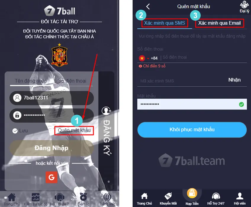 Cách Đăng Nhập 7Ball - 7Ballbet Nhanh Chóng Chỉ Với 1 Phút 8 Cách lấy lại mật khẩu 7ball